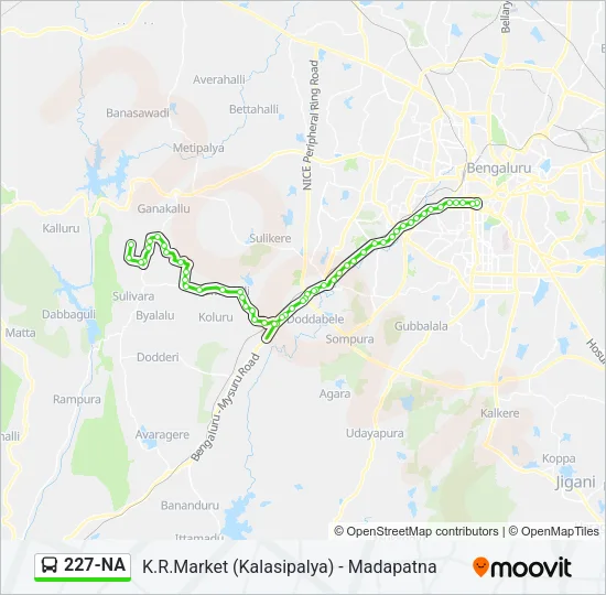 227-NA Bus Line Map