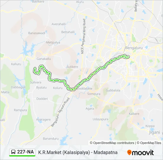 227-NA Bus Line Map