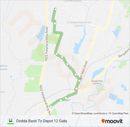 235-K BSN-DBT bus Line Map