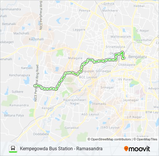 235-K KBS-RMS bus Line Map