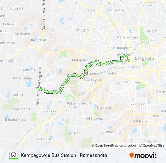 235-K KBS-RMS Bus Line Map