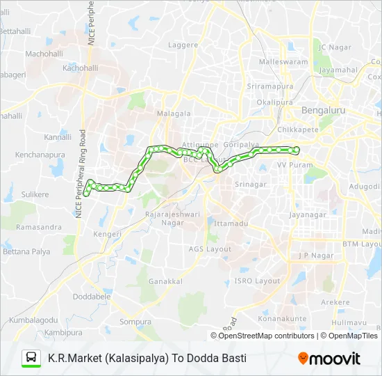 235-K KMT-DBT Bus Line Map