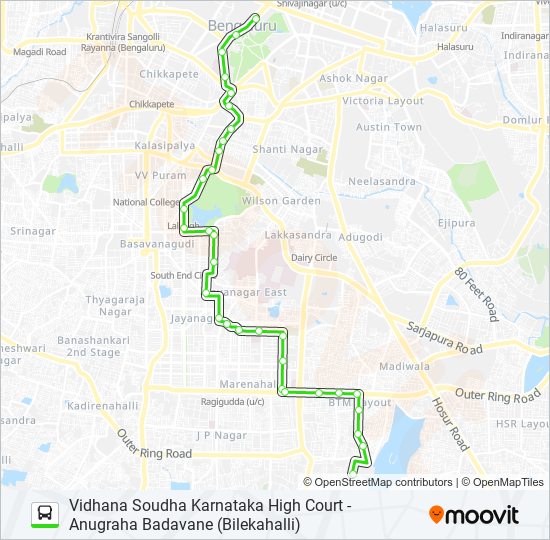 25-B BTMMD-VSD bus Line Map