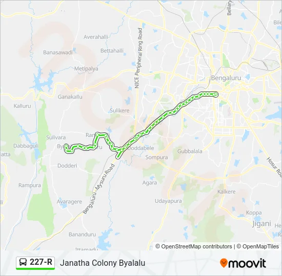 227-R Bus Line Map