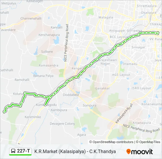 227-T Bus Line Map