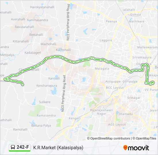 242-F Bus Line Map