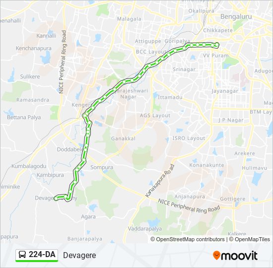 224-DA bus Line Map