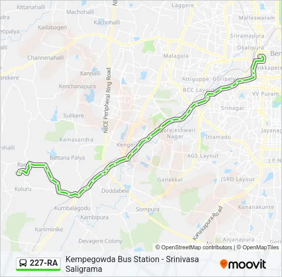 227-RA Bus Line Map