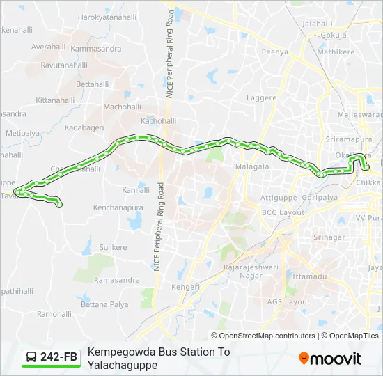242-FB Bus Line Map