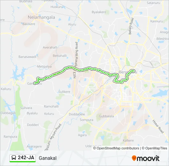 242-JA Bus Line Map