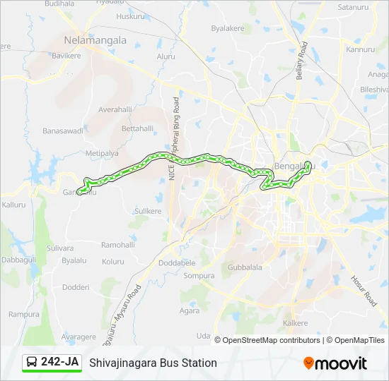 242-JA Bus Line Map