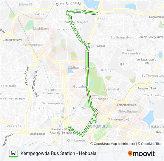 279-E KBS-VSD-HBL Bus Line Map