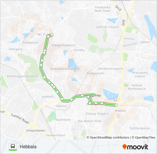 279-E BPS-HBL-D45G Bus Line Map