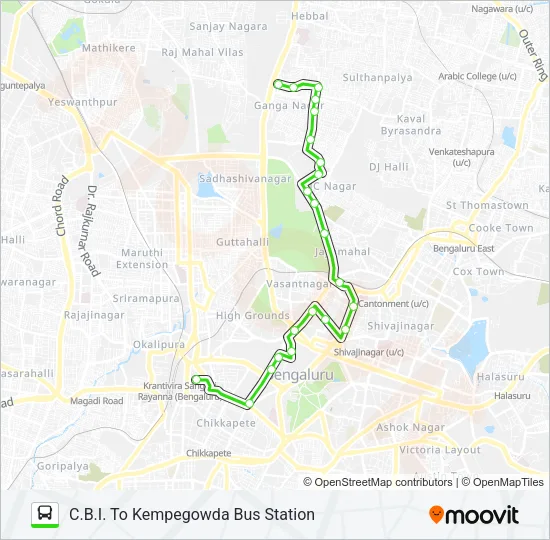 114-C CBI-RTNPS-KBS Bus Line Map
