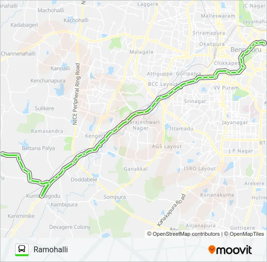 227 SBS-RMH FLYOVER Bus Line Map