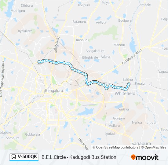 V-500QK bus Line Map