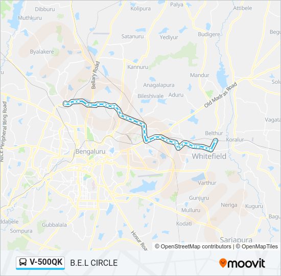 V-500QK bus Line Map