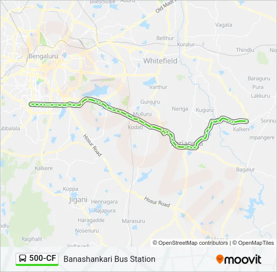 500-CF Bus Line Map