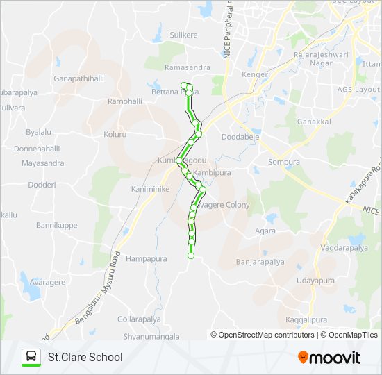 228-A GNP-SCS bus Line Map