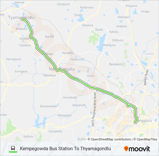 258-M KBS-TMG Bus Line Map