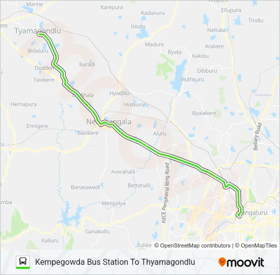 258-M KBS-TMG Bus Line Map