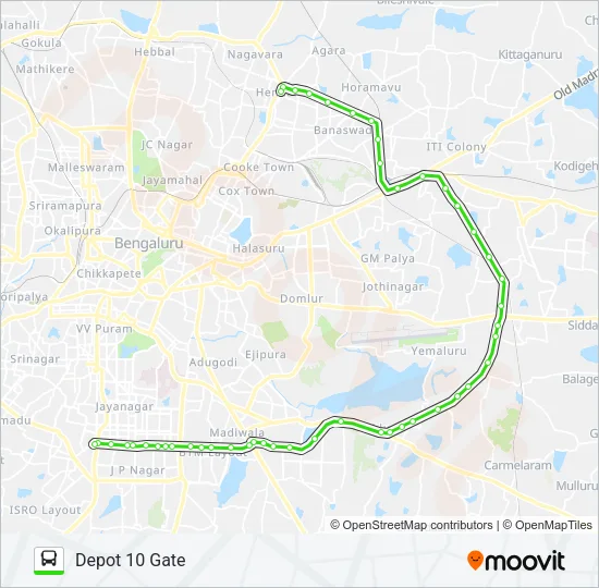 500-A BSK-D10G Bus Line Map