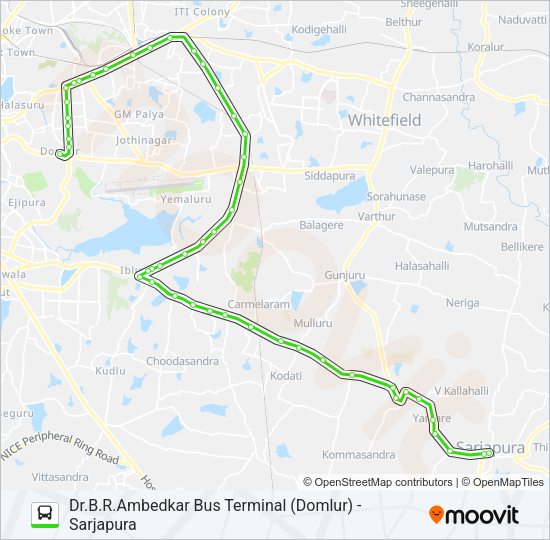 500-CH DBS-SJP Bus Line Map