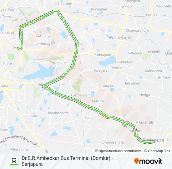 500-CH DBS-SJP Bus Line Map
