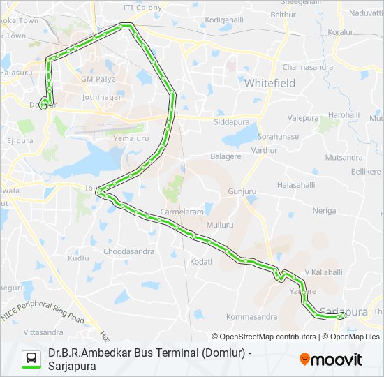 500-CH DBS-SJP bus Line Map