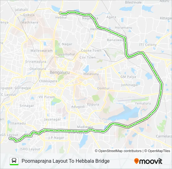 500-A PPLO-HBLB Bus Line Map