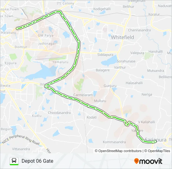 500-CH D06G-SJP Bus Line Map