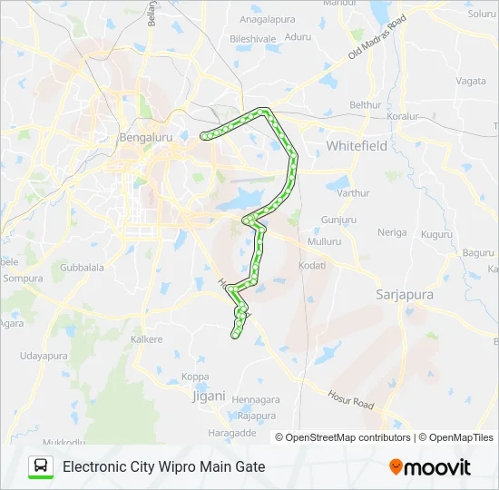 MF-500EB D6G-ELCW Bus Line Map