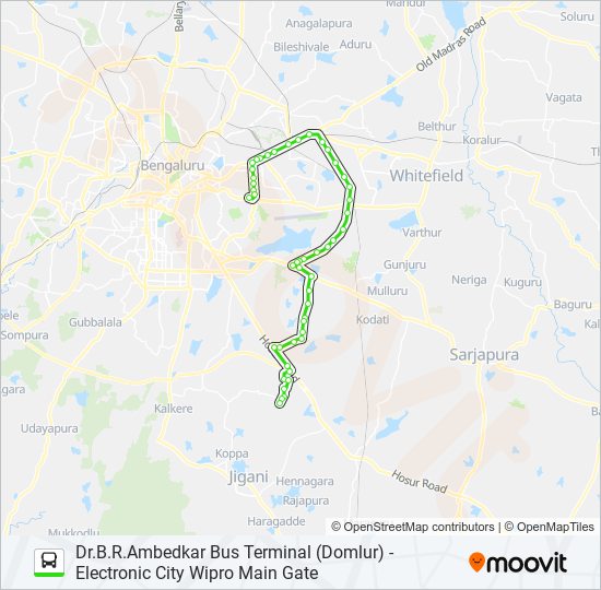 MF-500EB DBS-ELCW bus Line Map