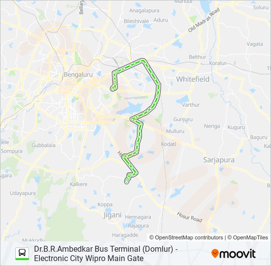 MF-500EB DBS-ELCW bus Line Map