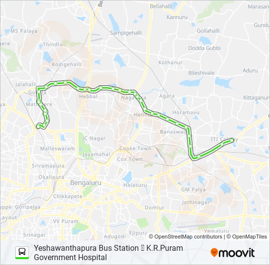 500-BA YTTMC-KRPGH bus Line Map