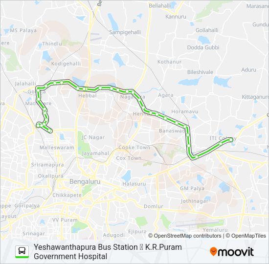 500-BA YTTMC-KRPGH Bus Line Map