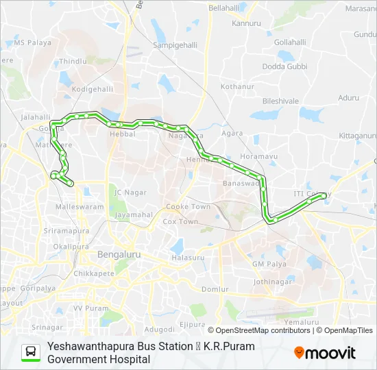 500-BA YTTMC-KRPGH Bus Line Map