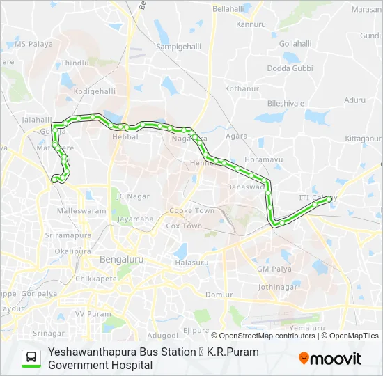 500-BA YTTMC-KRPGH Bus Line Map