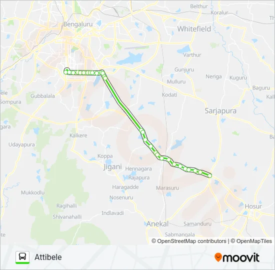 600-F FLYOVER Bus Line Map