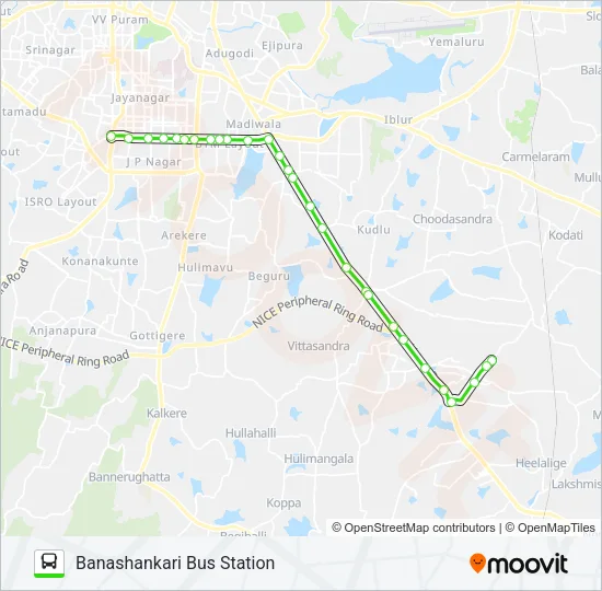 600-F D38G-BSK Bus Line Map