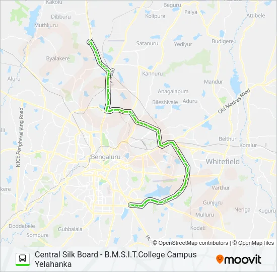 500-D CSB-BMSIT Bus Line Map