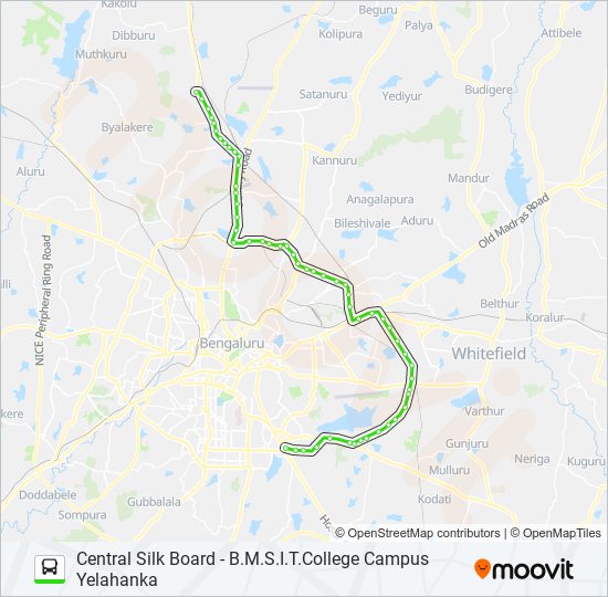 500-D CSB-BMSIT bus Line Map