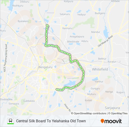 500-D YHKOT-CSB bus Line Map