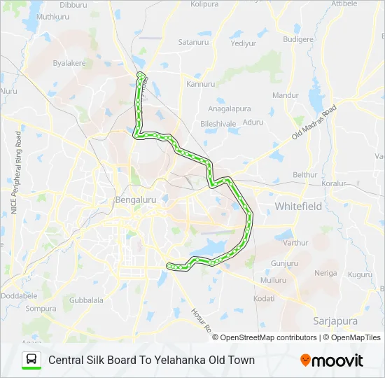500-D YHKOT-CSB Bus Line Map