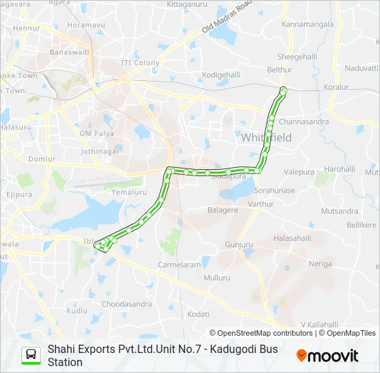 500-FB SEPB-KDG Bus Line Map