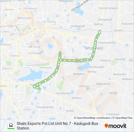 500-FB SEPB-KDG Bus Line Map