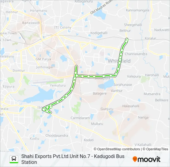500-FB SEPB-KDG Bus Line Map