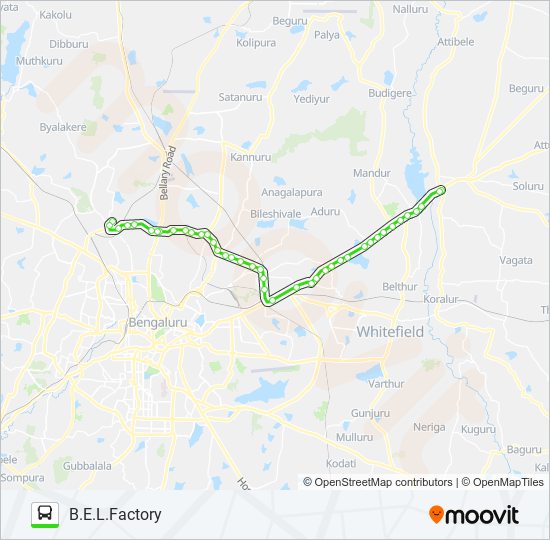 500-HG HSK-BELF bus Line Map