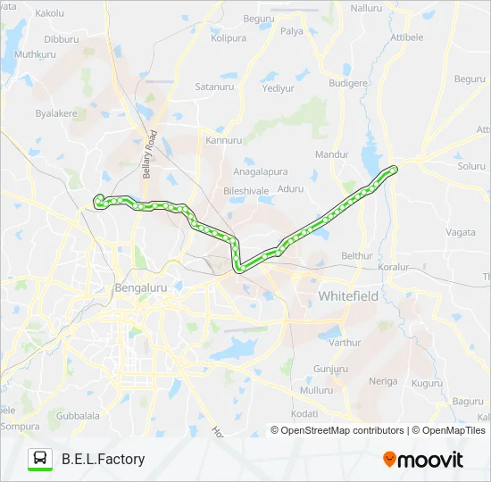 500-HG HSK-BELF Bus Line Map