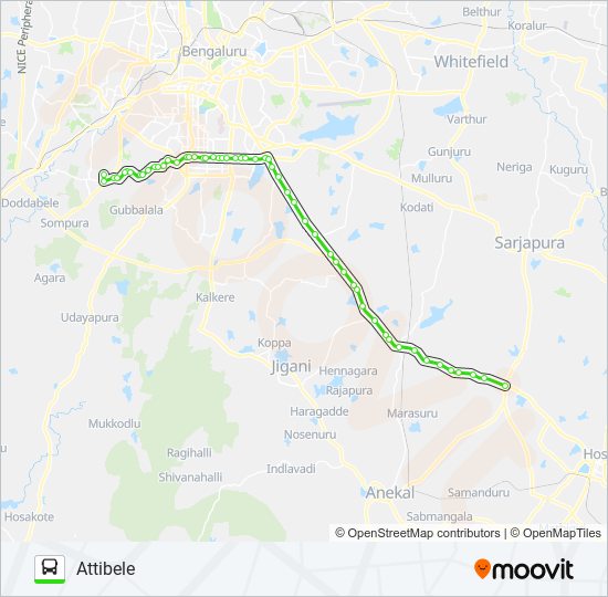 600-F BEML5-ATB bus Line Map